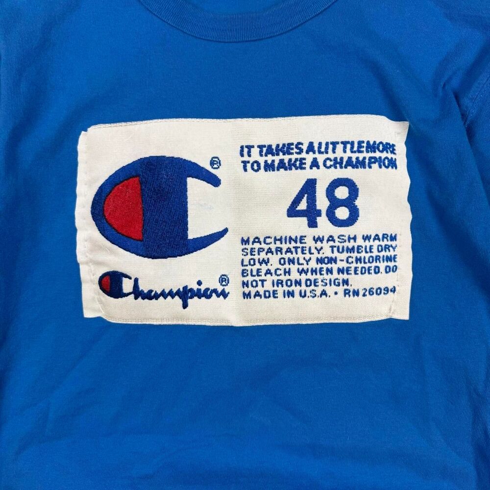 Champion Men's Blue T-shirt - Picture 5 of 7